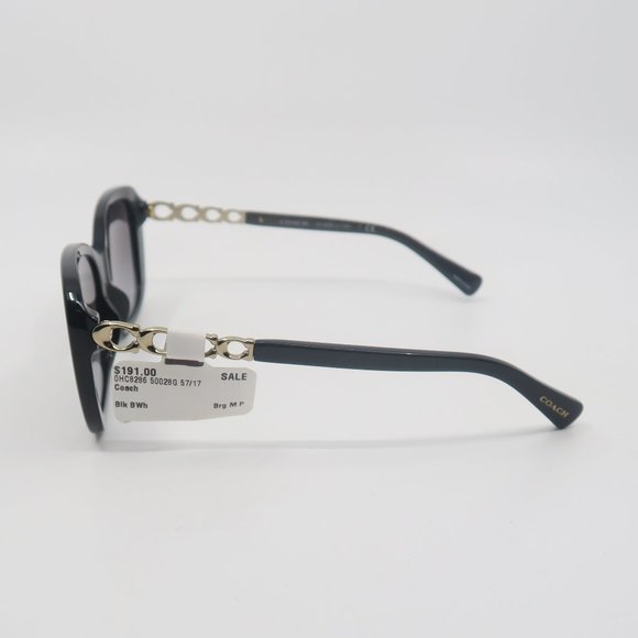 COACH HC8286 5002/8G New Black/Gray Gradient Butterfly Sunglasses - Picture 4 of 11
